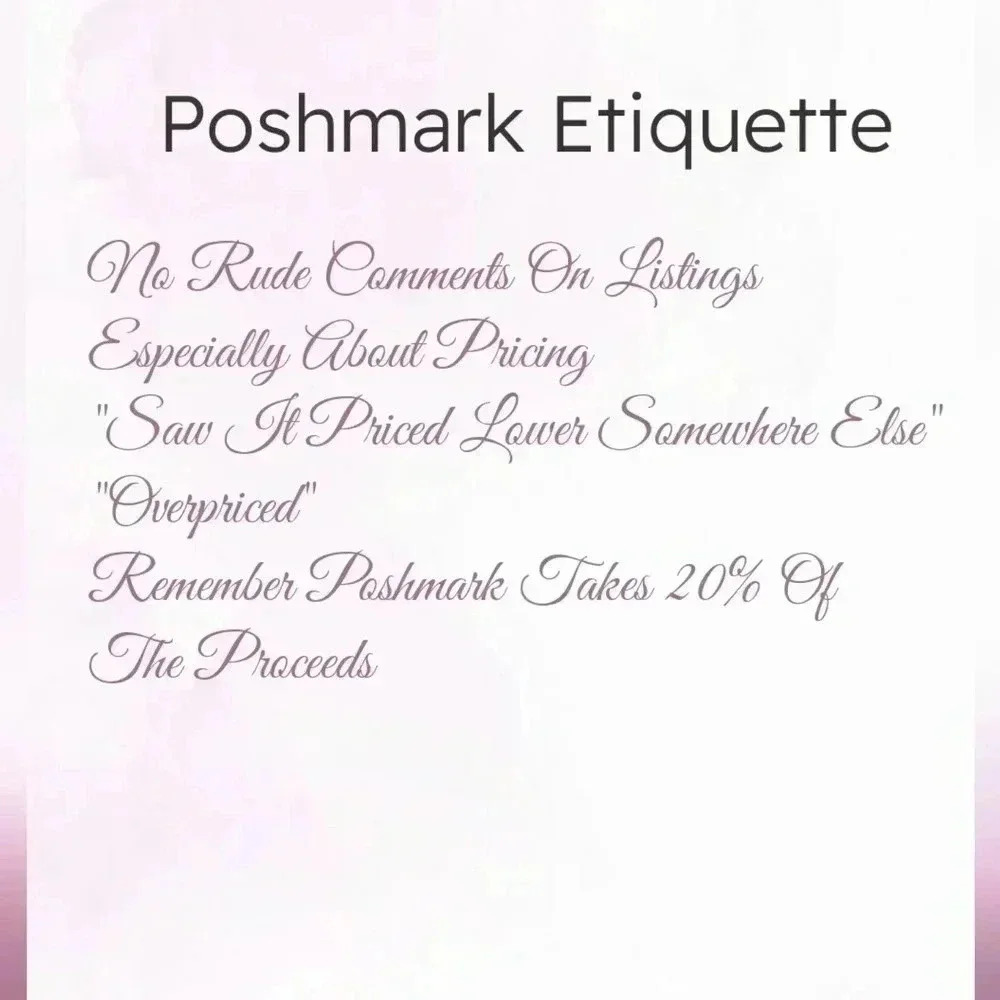 Poshmark Etiquette
